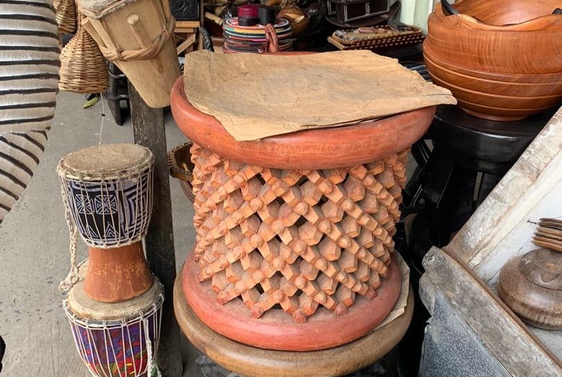 handmade bamileke side stool