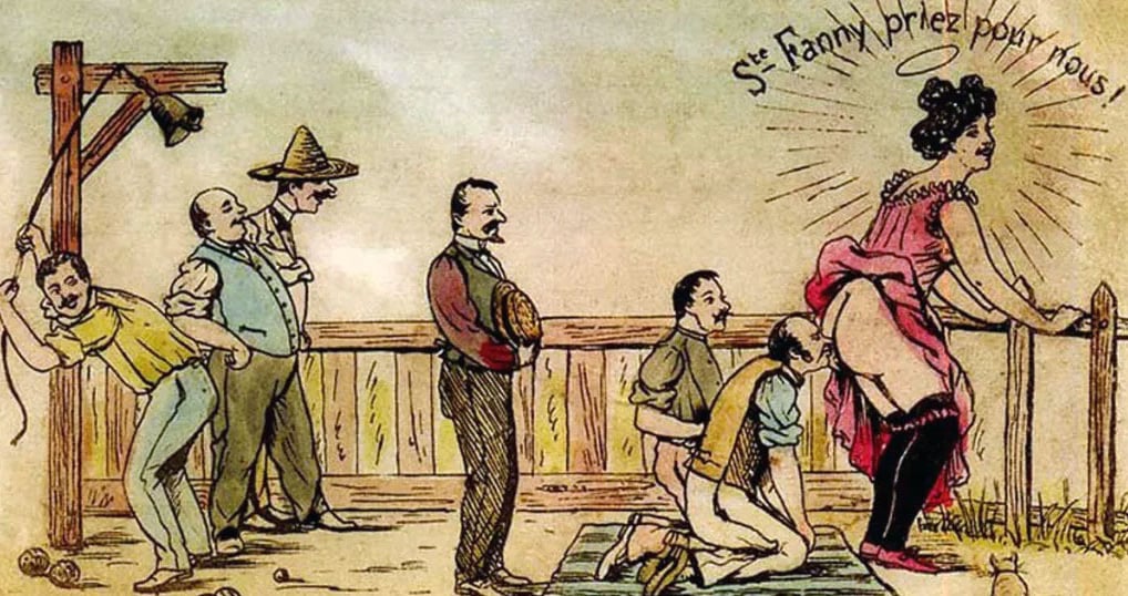 Lithographie Ste Fanny priez pour nous, pétanque
