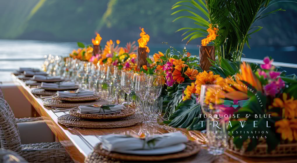 Fundraising and awards gala for major campaign, beautiful international location