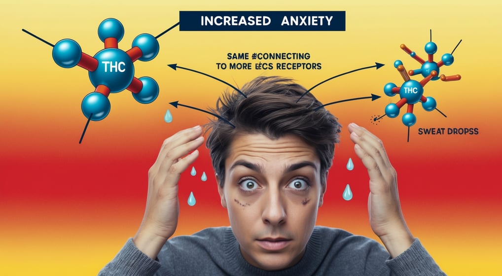 thc and cbd for anxiety with a stressed out man