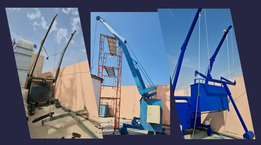 bmu maintenance,  صيانة تأهيل رافعة تنظيف واجهات زجاجية، صيانة جندوله تنظيف واجهات زجاجية