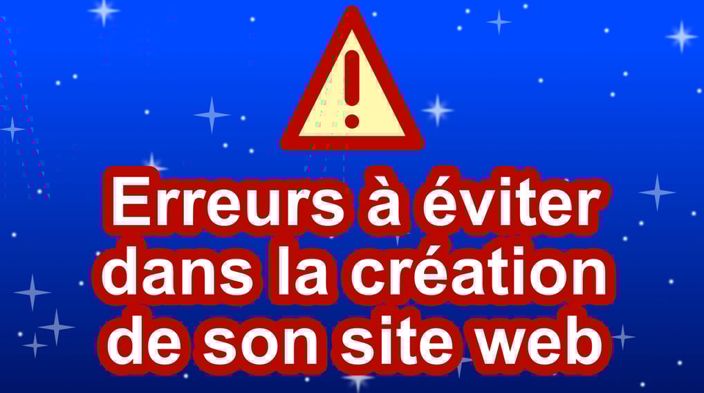 Erreurs à éviter dans la création de site web
