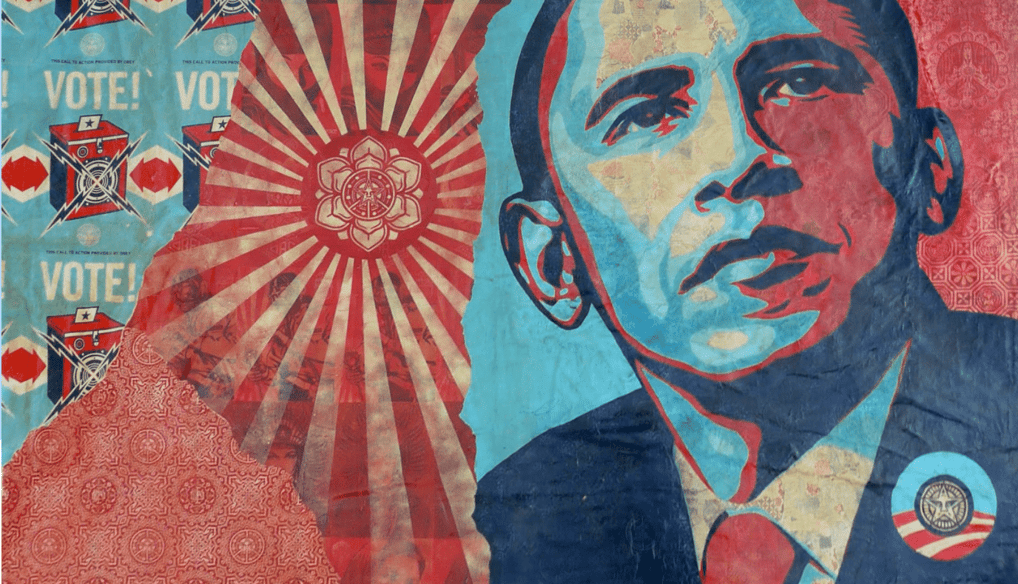 Shepard Fairey | PROGRESS (Obama) (2008)