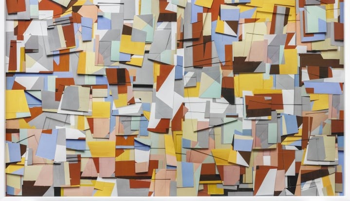 Obra abstrata Vik Muniz