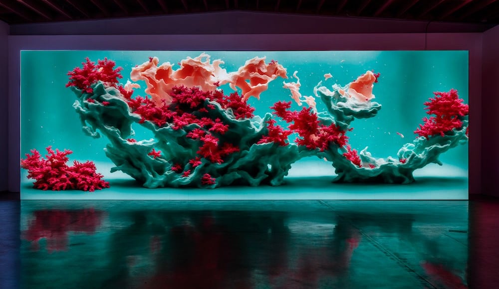 obra corais do artista Refik Anadol