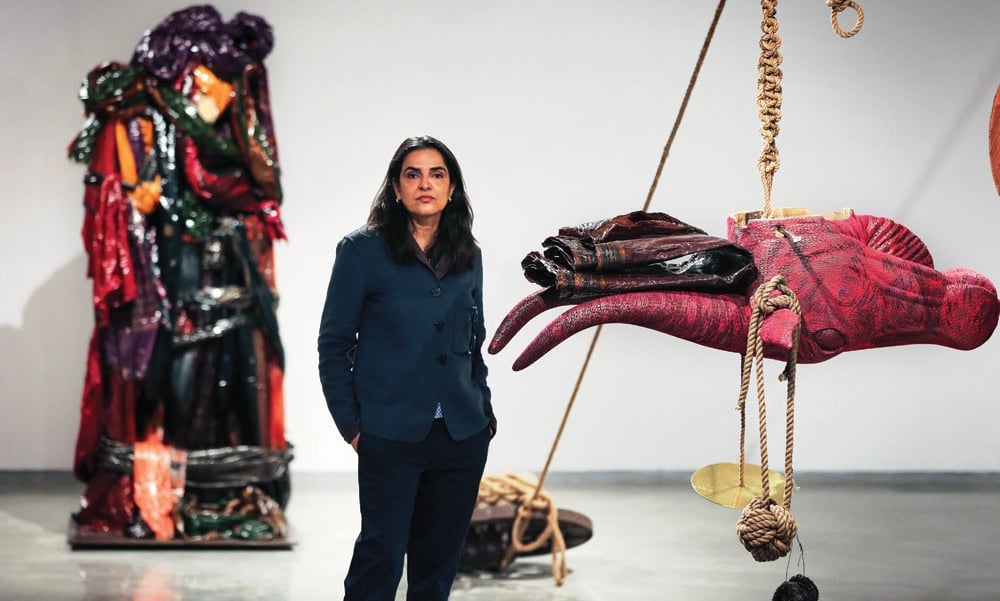 Bharti Kher é uma figura proeminente no cenário da arte contemporânea indiana