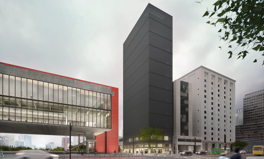 O novo edifício aumentará a área do museu Masp