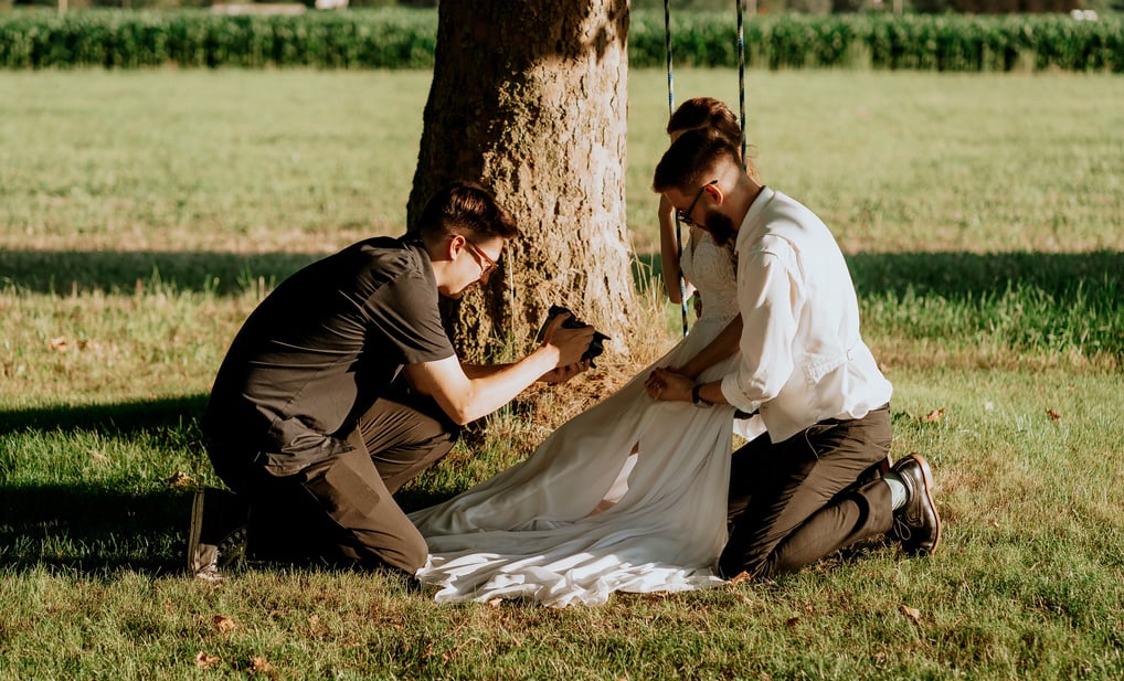 Vancouver wedding photographer BTS