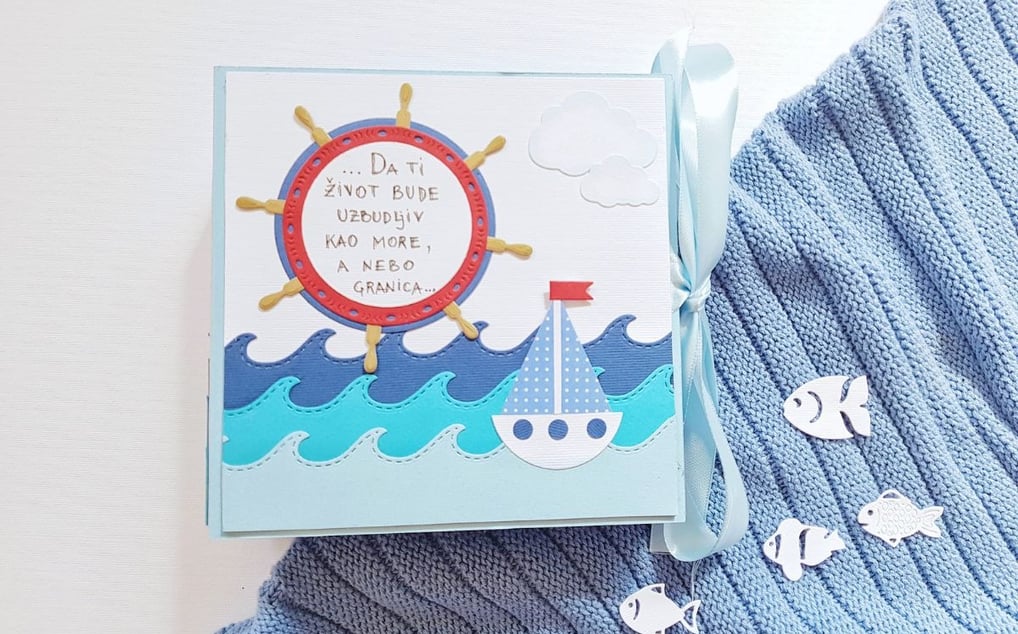 Idea for a Handmade Summer Birthday Album for a Boy
