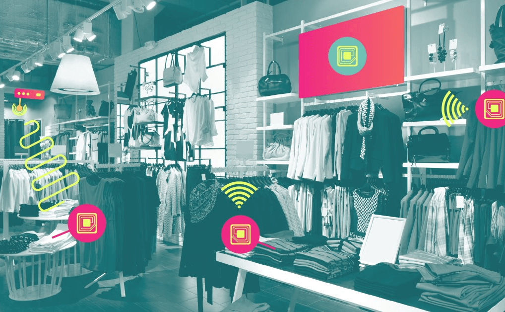 clothing store with RFID technology