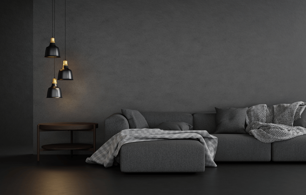 Black and Grey Wall Colour