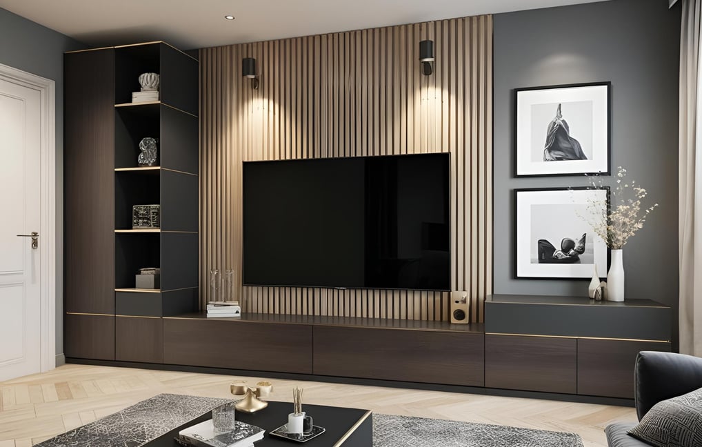L-Shaped TV Unit Design Ideas