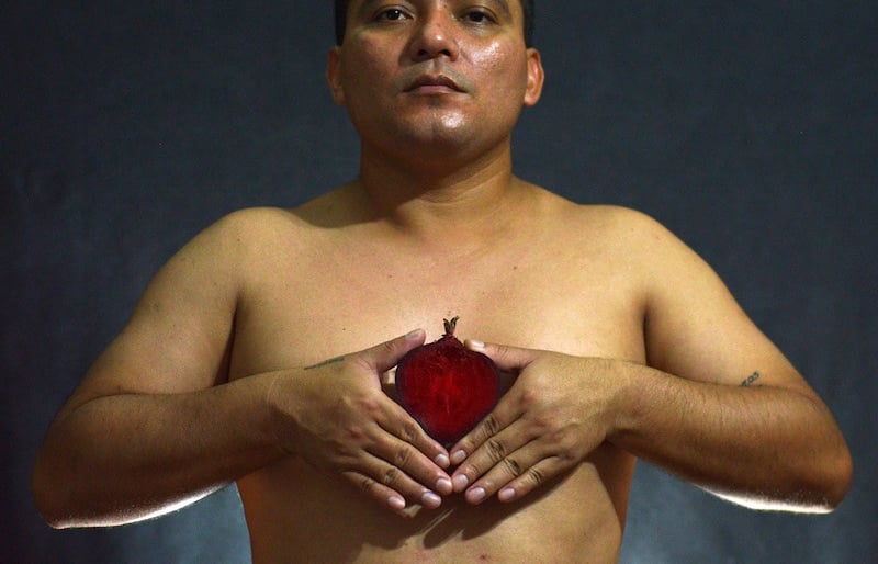Denilson Baniwa, obra Meu Coração e Orgânico.