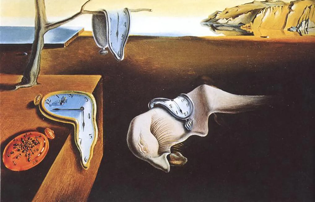 A persistência da memória" é possivelmente a obra de arte mais famosa de Dalí.