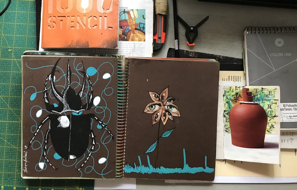 Livro de artista: estudos visuais.