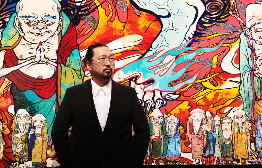 O japonês Takashi Murakami é um desses nomes que não saem da minha cabeça – suas flores sorridentes