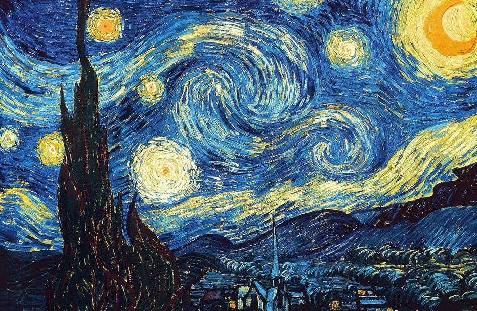 Obra A Noite Estreladado - Van Gogh