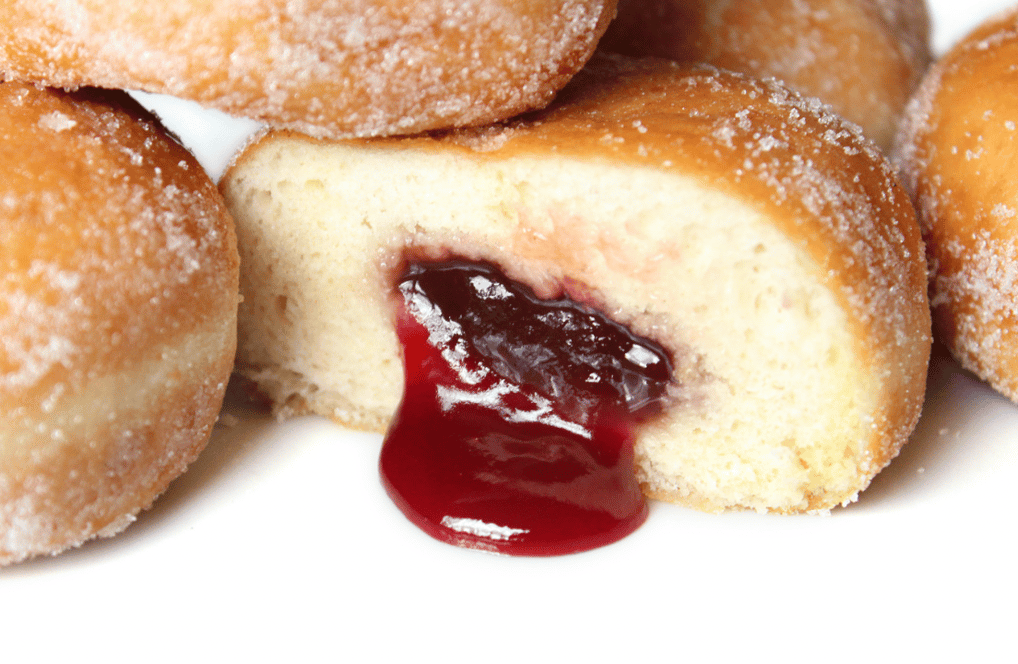 Jelly filled donut best in the world very delicious