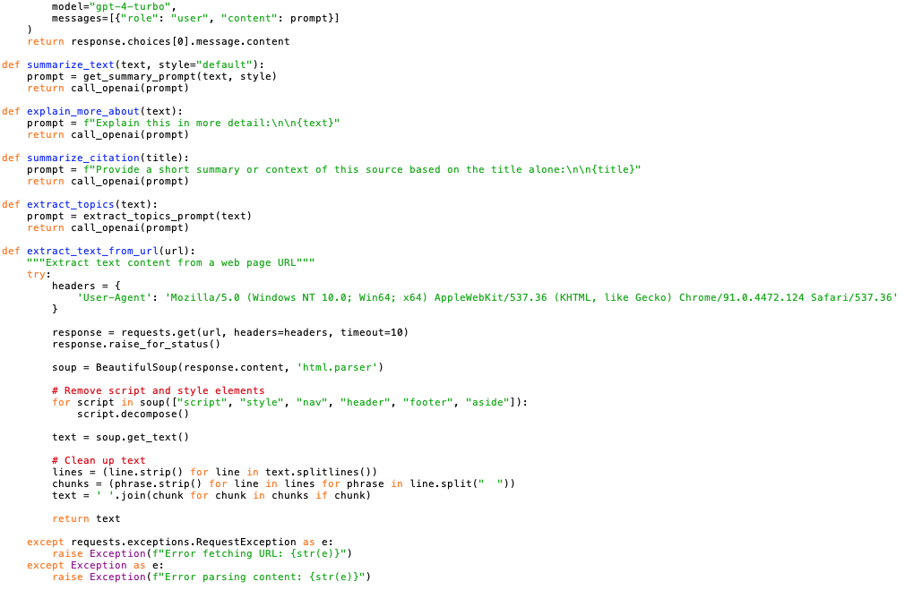 Sample Python Code