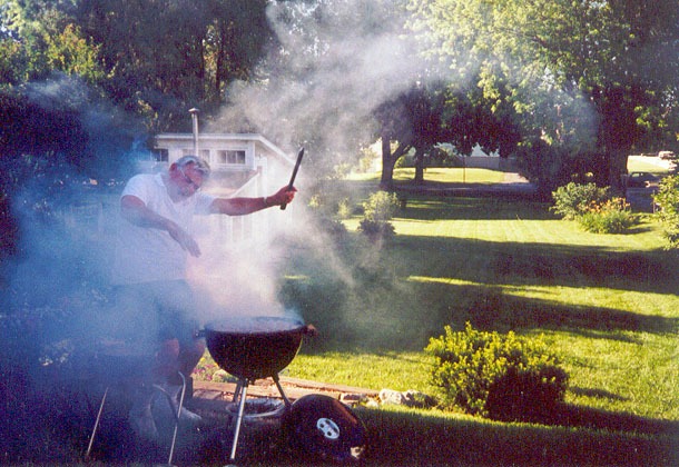 windy day for a brat fry