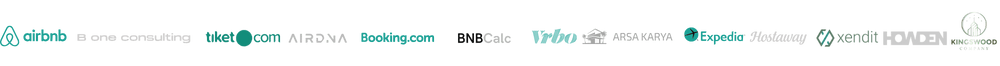 Airbnb Booking.com Agoda Expedia Vrbo Hostaway Airdna Bnb Calc Howden Kingswood Bali B One Consulting Lidya Pertama Dewi Nota