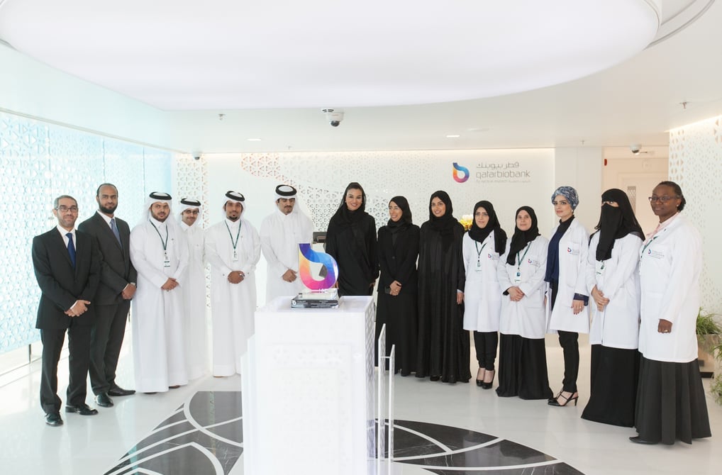 Moza bint Nasser Al-Missned, qatar, qatar biobank inauguration, doha, science,