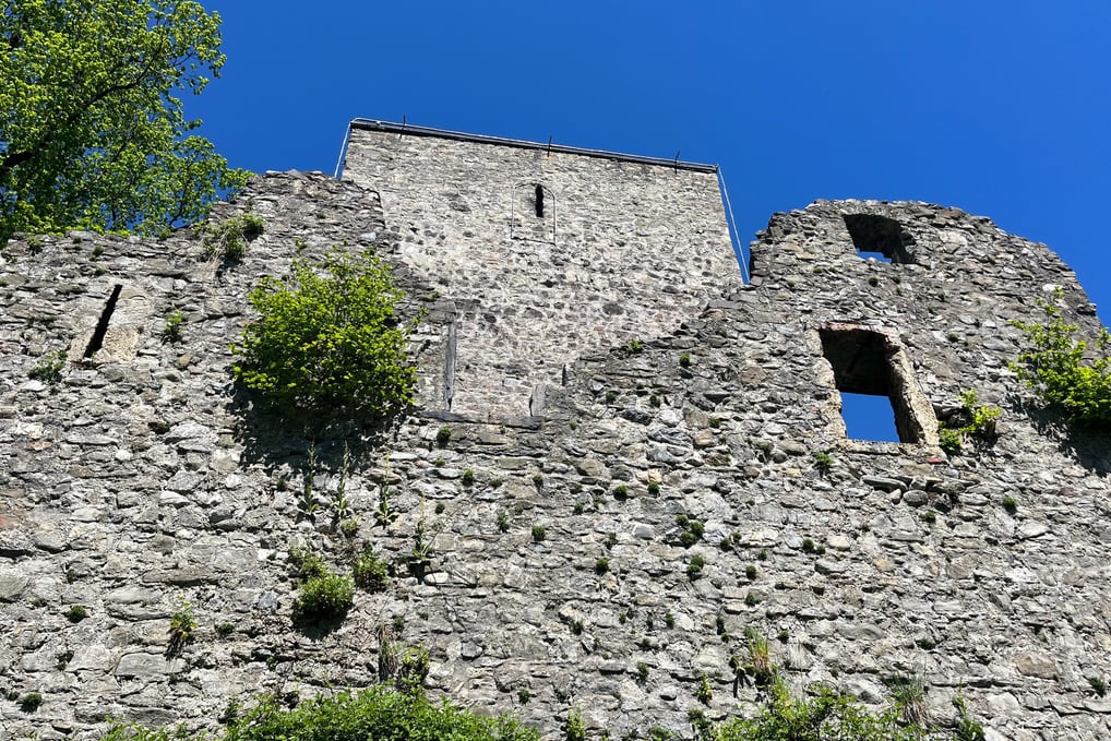 Tellenburg Castle oustide of Frutigen Switzerland