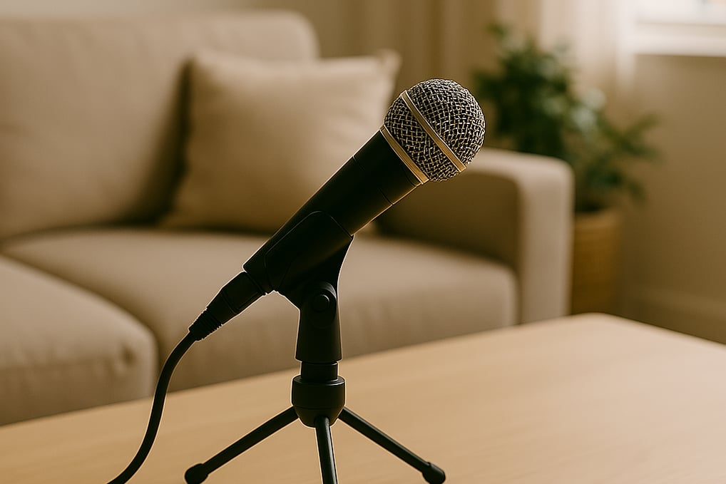 microphone on a table