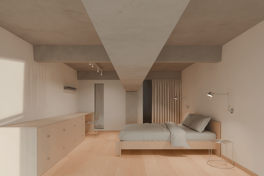 Lofto interjero projektas