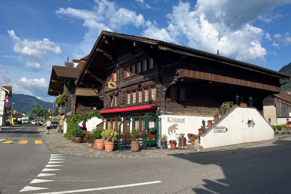 Chalets in Unterseen near Interlaken Switzerland