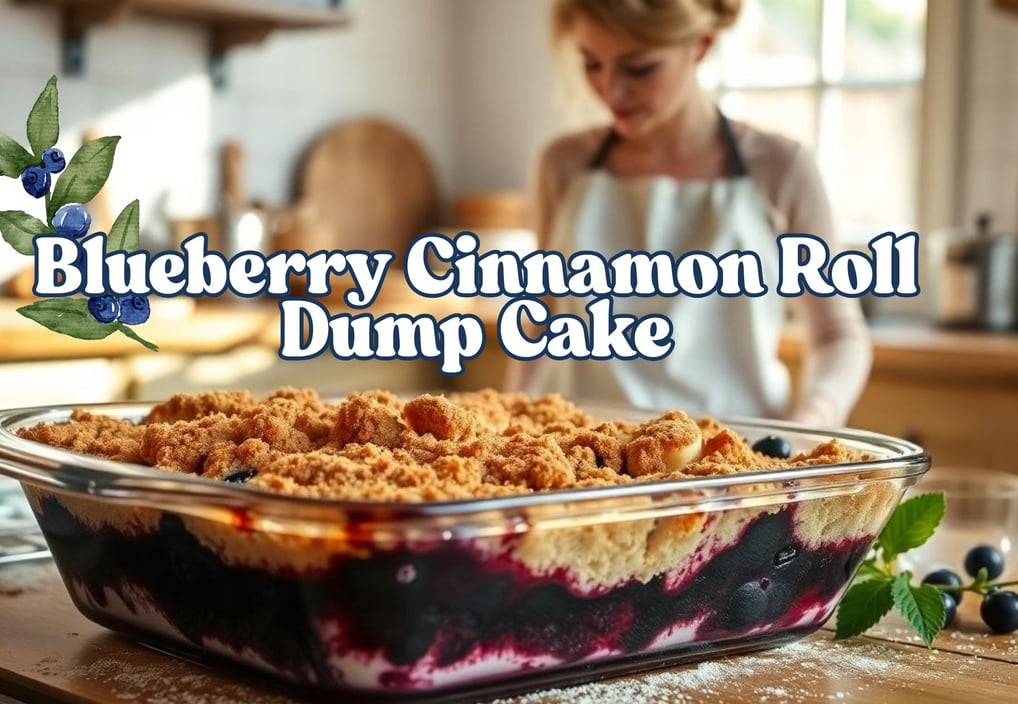 Blueberry Cinnamon Dump Cake