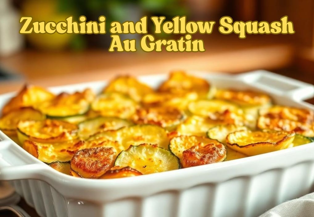 Zucchini and Yellow Squash Au Gratin