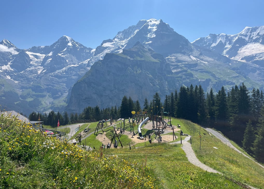 Looking down on Allmendhubel