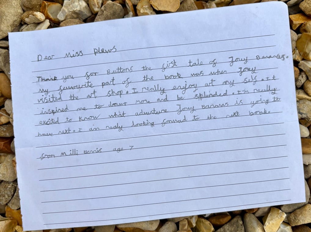 Handwritten letter from Milli Dennis