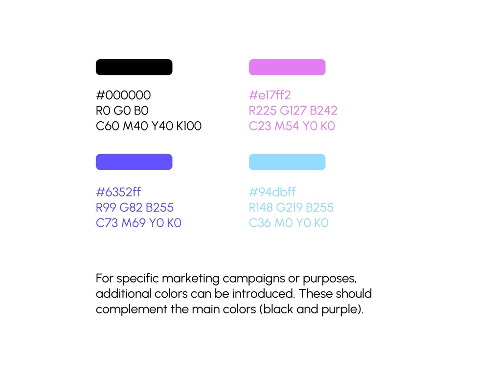 Modern AI-powered color palette.