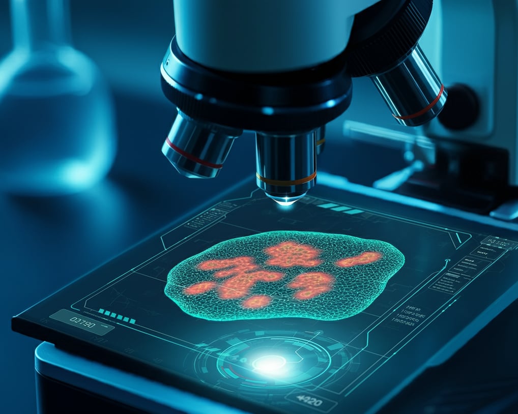 a microscope with a microscope and a microscope