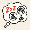 No-entry sign over "empty mind" meditation myth