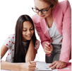 "Tutor providing personalized one-on-one instruction to a student for effective learning."