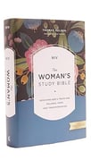 NIV, The Woman's Study Bible, Hardcover, Full-Color is a beautifully designed Bible that speaks to a