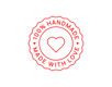 Fait main logo avec amour