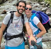 a couple taking a selfie in tatra mountain in poland