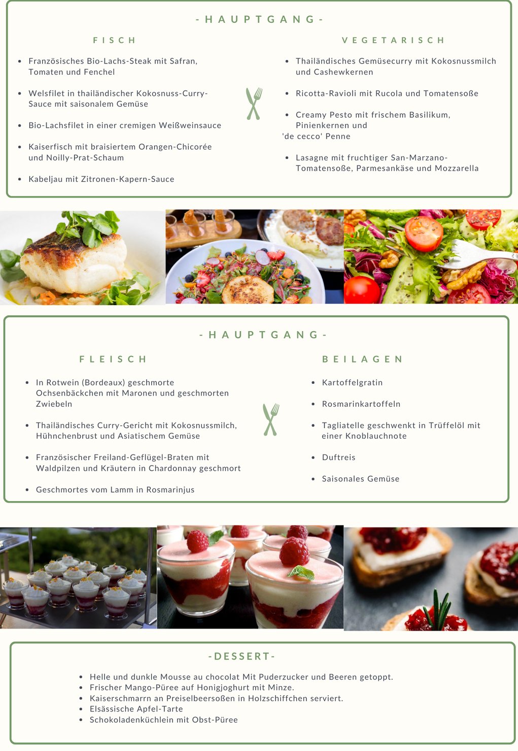catering menü Köln