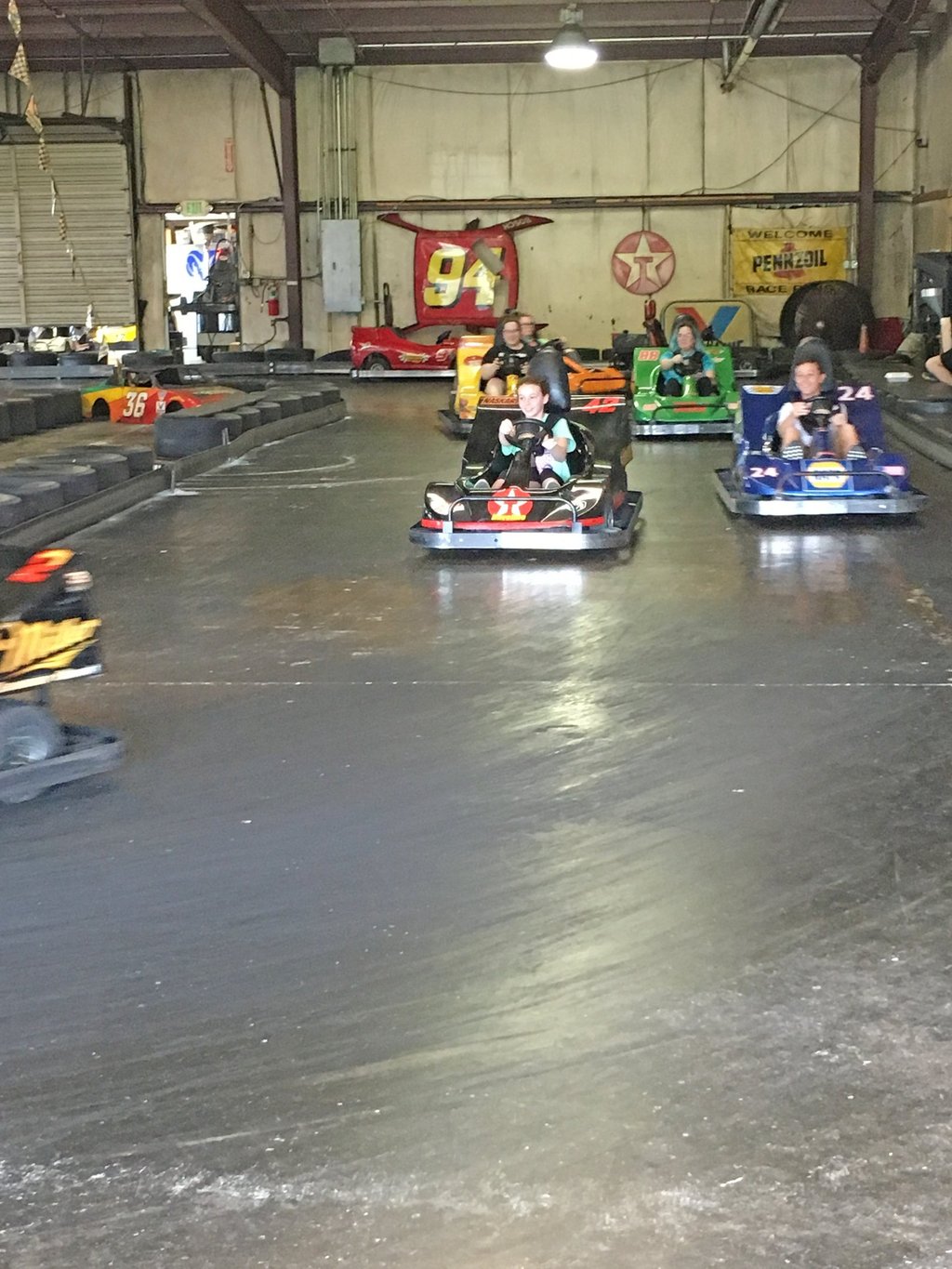 indoor go kart race