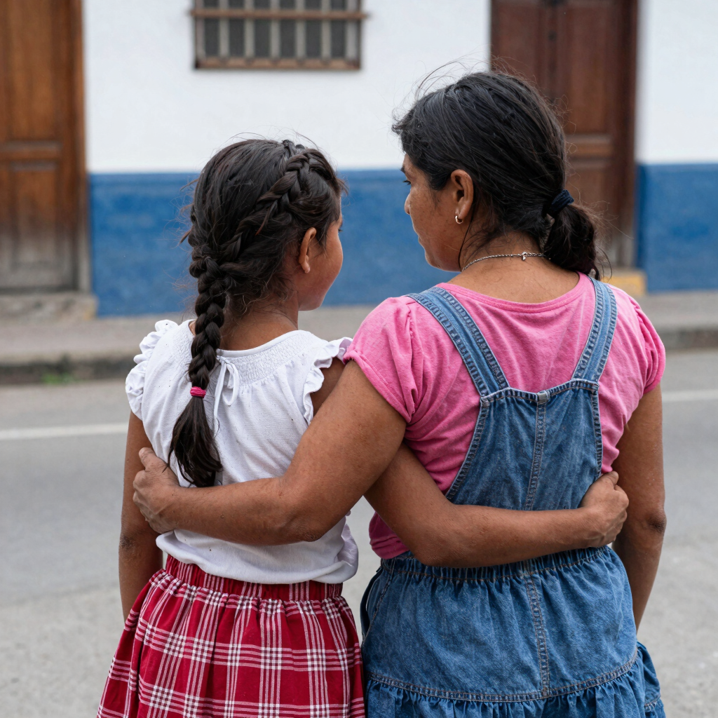 Madre e hijo victimas de violencia economica por el no pago de las cuotas alimentarias por el padre