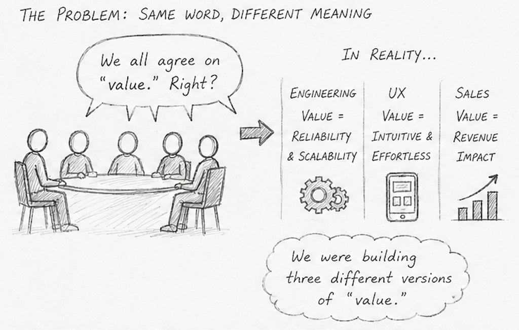Shared Product Languages Is Key to Alignment