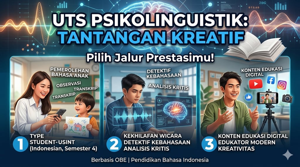[UTS] Tantangan Kreatif Psikolinguistik Pilih Jalur Prestasimu!
