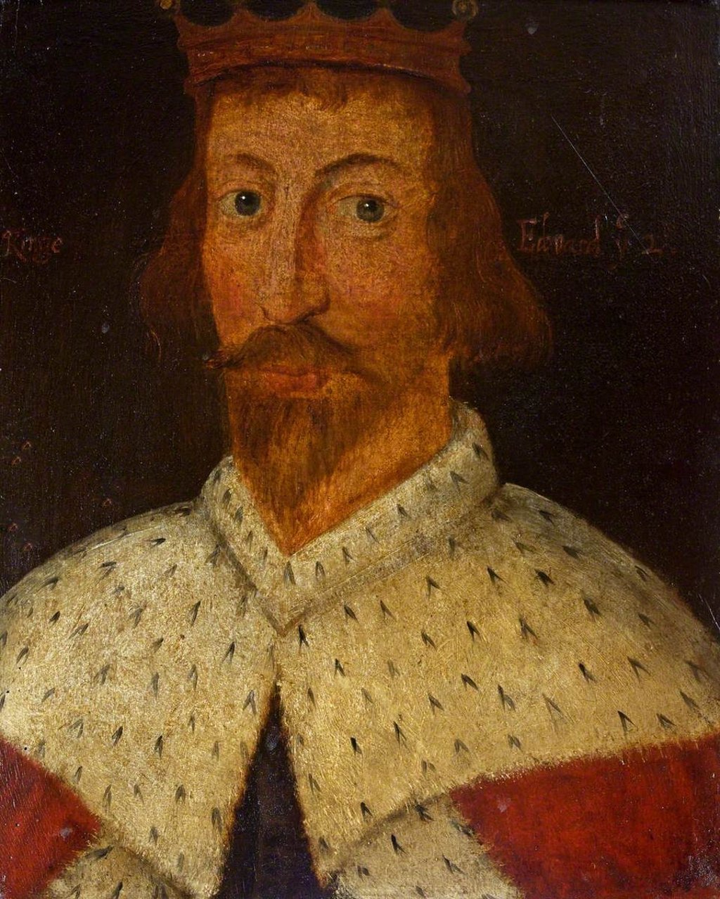 Painted portrait of Edward II