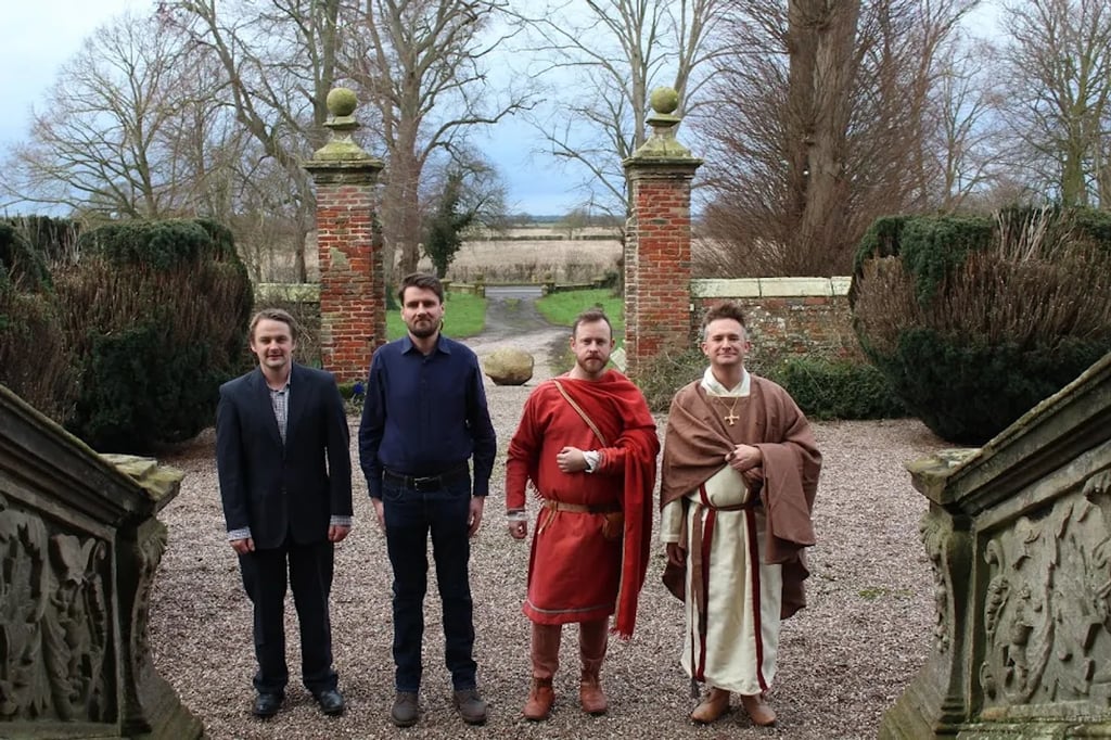 The "four knights of the garnet" assembled at Soulton Hall