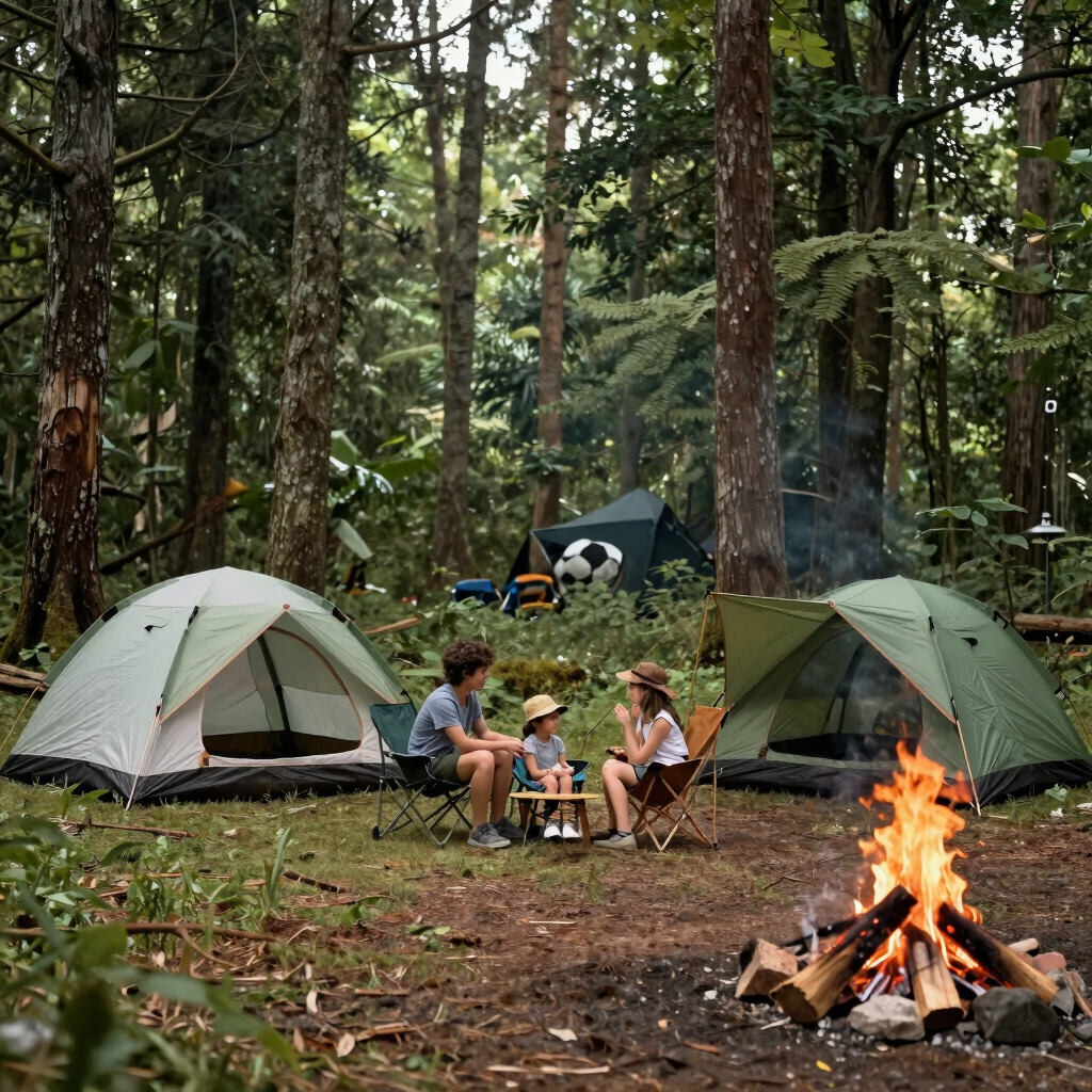 man lying on black hammock surrounded with tall and green trees