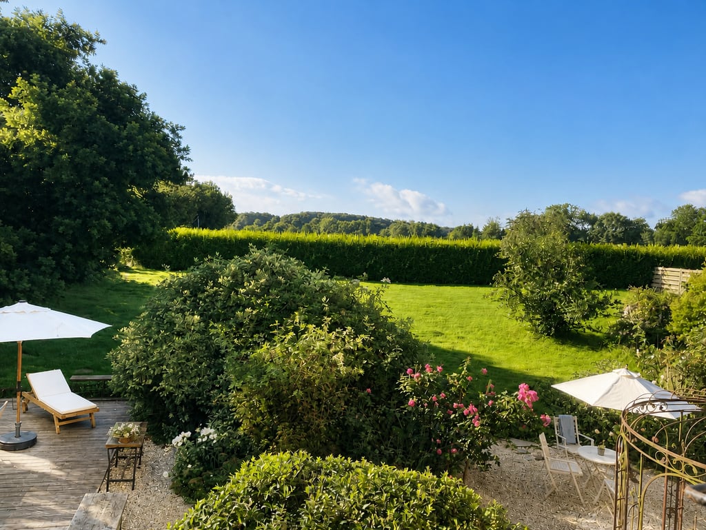 vue sur le jardin